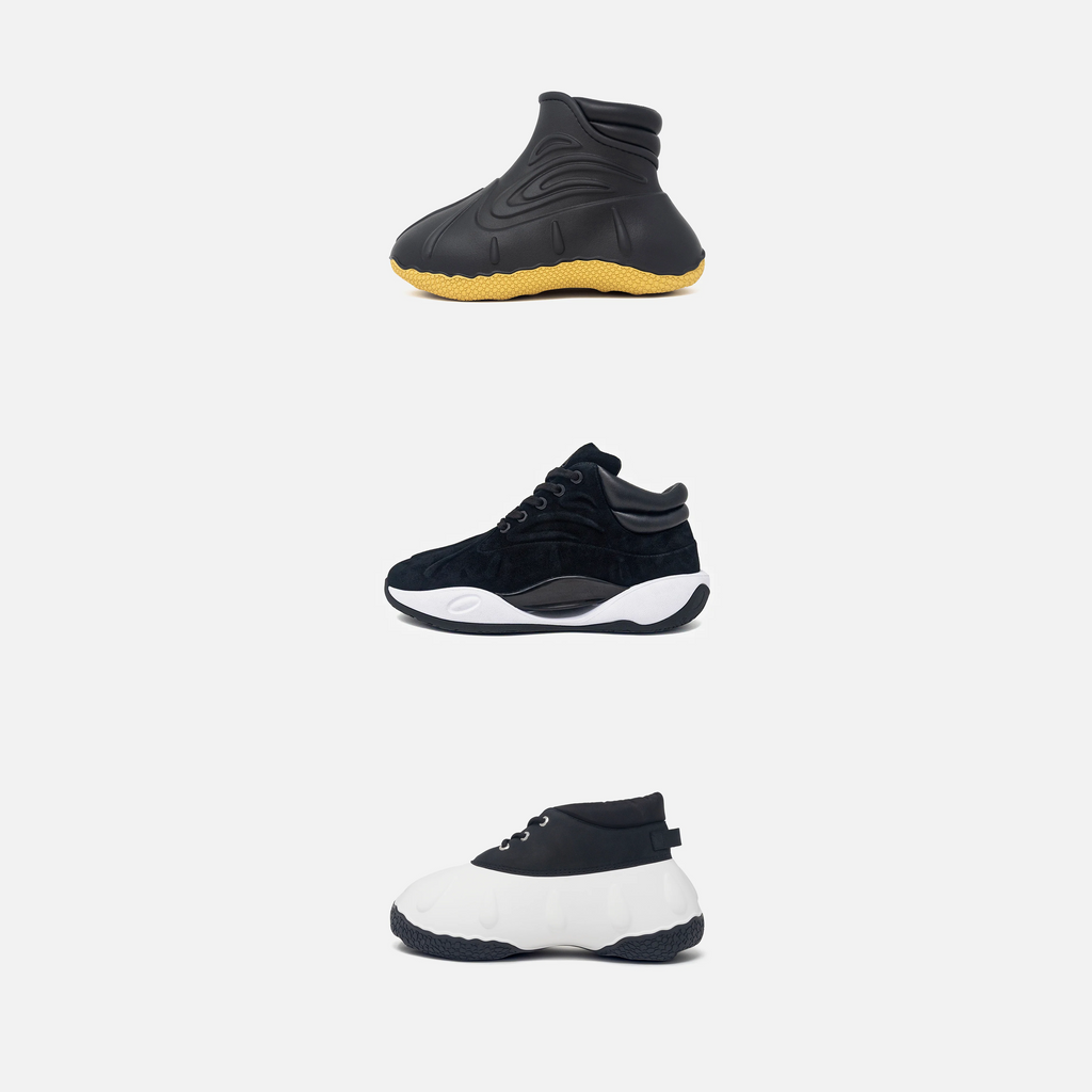 Duck Boot + Duck Hoops Monochrome + Duck Lo Tuxedo