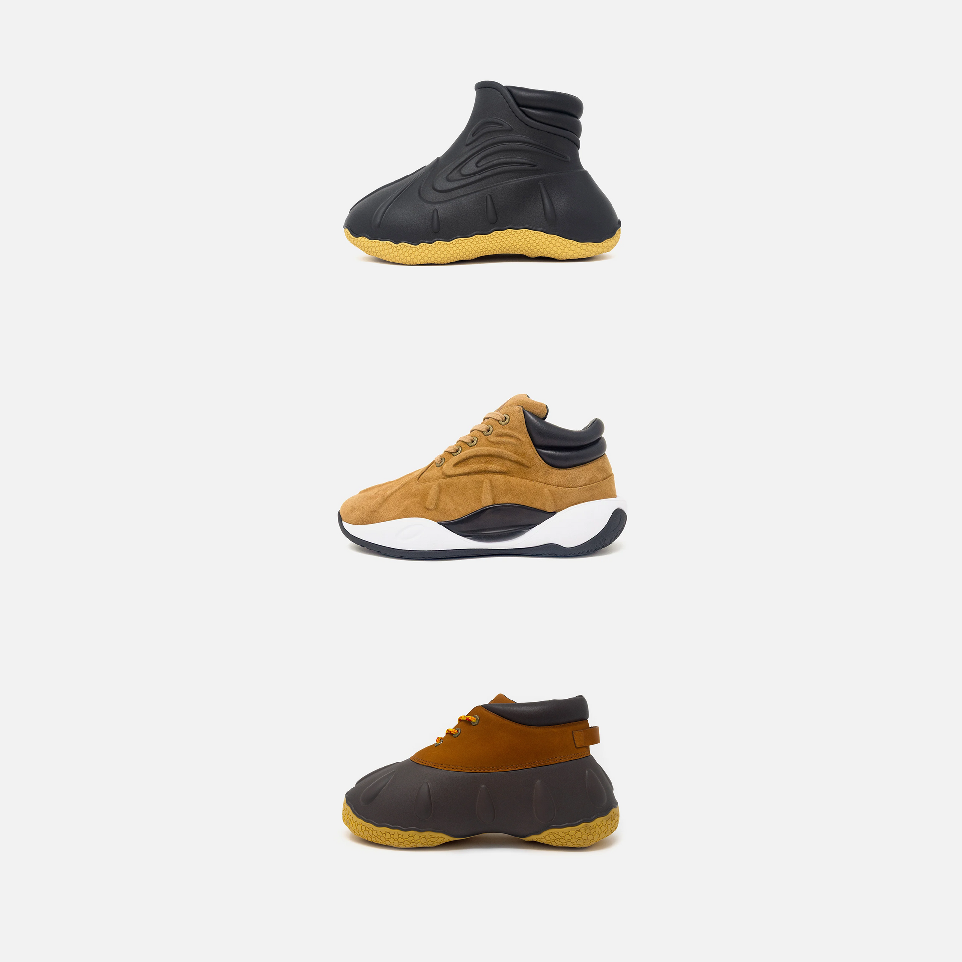 Duck Boot + Duck Hoops Chocolate + Duck Lo Chestnut