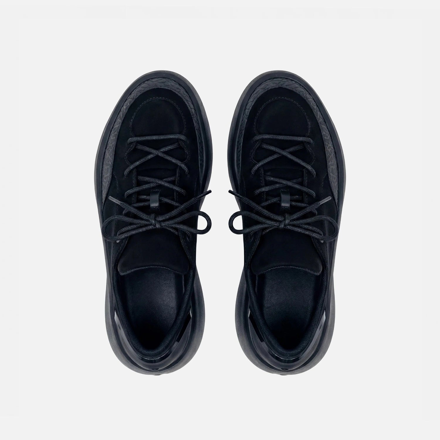 FCTRY Lab OB1 Black AF Sneaker - Heel View